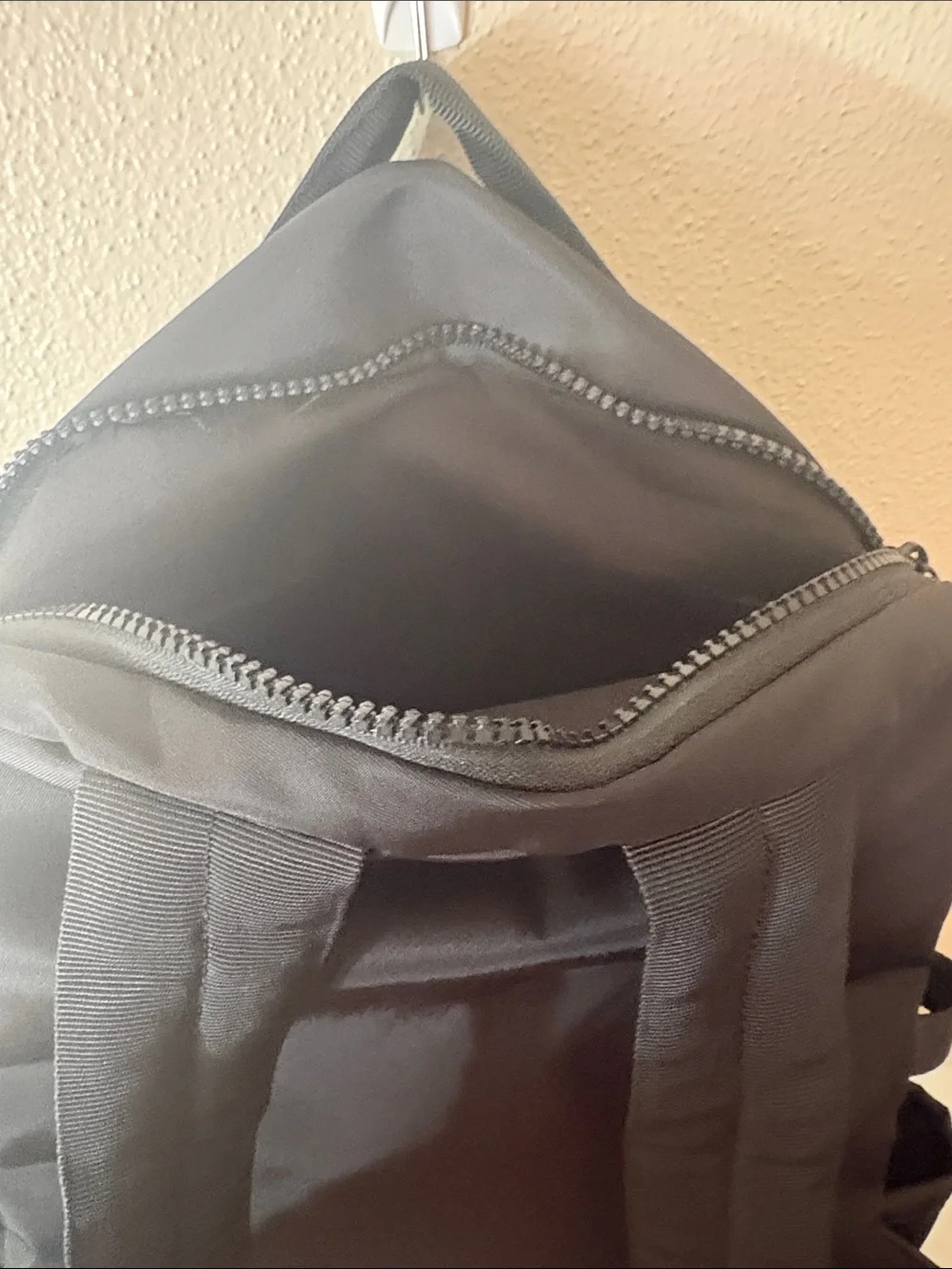 BearPaw Black Men's Everyday Backpack with Front Zip Pocket